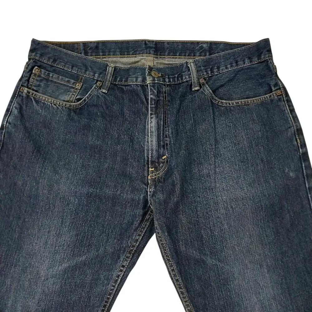 Levi's Jeans Mens 38x28 Blue 559 Straight Leg Dark Wash Durable Work Denim